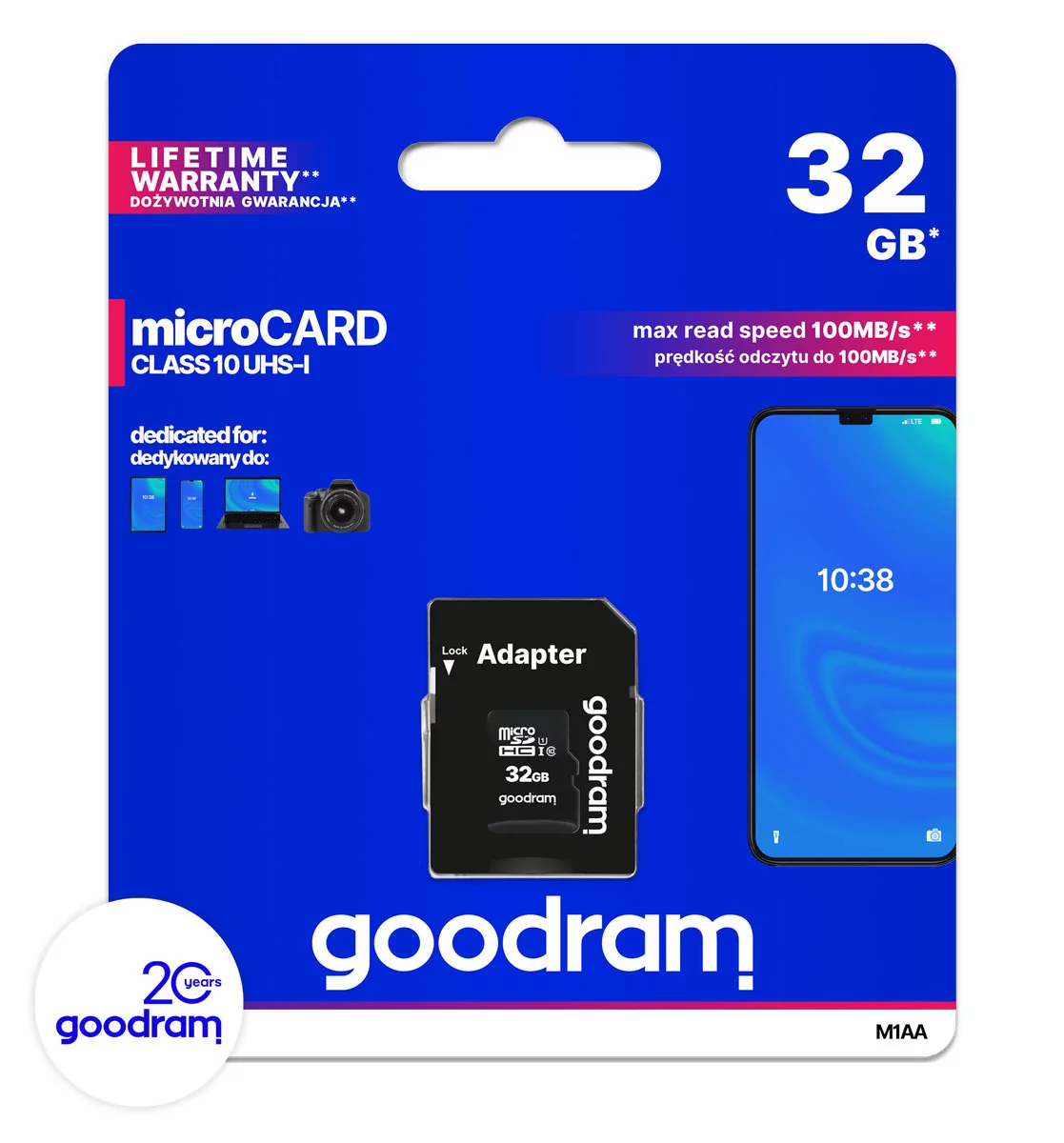 Goodram microSDHC 32GB M1AA-0320R12