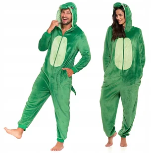 ONESIE Dinozaur Jednoczęściowa Piżama z Kapturem Unisex Kostium MORAJ L - Piżamy damskie - miniaturka - grafika 1