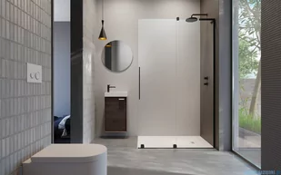 Radaway Furo Black SL kabina Walk-in 100x200cm prawa czarny mat/szkło przejrzyste 10306538-54-01R/10110494-01-01 - Kabiny prysznicowe Radaway Furo Black SL kabina Walk-in 100x200cm prawa czarny mat/szkło przejrzyste 10306538-54-01R/10110494-01-01 - Kabiny prysznicowe - miniaturka - grafika 3