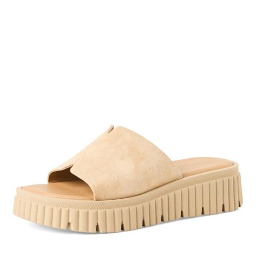 Tamaris Damen 1-27216-44, damskie japonki, beżowe zamsz, 40 EU
