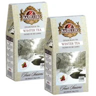 Herbata - BASILUR Winter Tea Czarna herbata liściasta z dodatkiem owoców żurawiny 100 g x2 - miniaturka - grafika 1