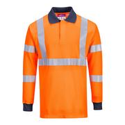 Odzież robocza - PORTWEST FR76 Koszulka Polo ostrzegawcza trudnopalna RIS - miniaturka - grafika 1