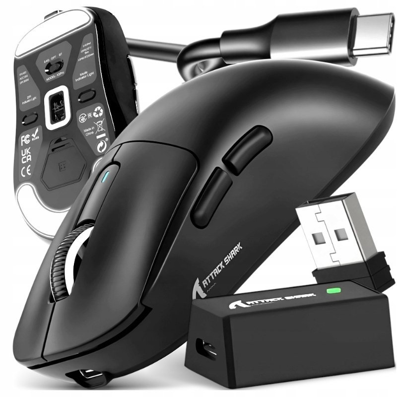Attack Shark X3PRO Lekka bezprzewodowa mysz do gier w trzech trybach8K bezprzewodowa