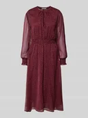 Sukienki - Sukienka casualowa taliowana z głębokim dekoltem w serek model ‘MARIETTE’ - miniaturka - grafika 1