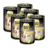 Mokra karma dla psów - SELECT GOLD Sensitive Adult Zestaw Mieszany 6x400g Zestaw mieszany 1 - miniaturka - grafika 1