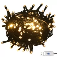 Oświetlenie świąteczne - vidaXL vidaXL Lampki LED, ciepła biel, 15 m, PVC - miniaturka - grafika 1