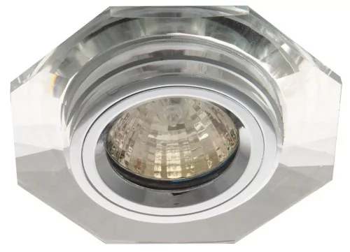 Candellux Oprawa halogenowa szklana SS-14 CH/WH biały 2230460 (SS-14 2230460)