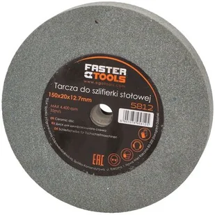 FASTER TOOLS Tarcza do szlifierki stołowej 125 x 20 x 12,7 mm - Tarcze do pił - miniaturka - grafika 1