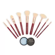 Pędzle do makijażu - Makeup Revolution BRUSH COLLECTION - Zestaw 9 pędzli do makijażu + mydełko - PINCEAUX I HDMPI - miniaturka - grafika 1