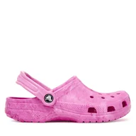 Buty dla dziewczynek - Klapki Crocs Kids' Classic Watercolor Marbled Clog 211602 Różowy - miniaturka - grafika 1