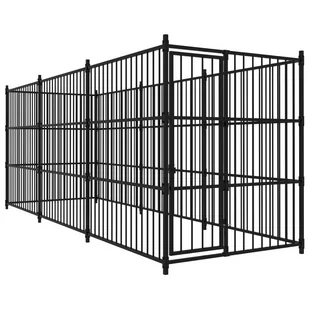 vidaXL VidaXL Kojec zewnętrzny dla psa 450 x 150 x 185 cm 170892 - Budy dla psów - miniaturka - grafika 1