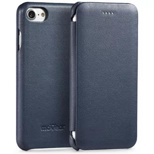 moVear flipSide S - Skórzane etui do Apple iPhone SE (2022 / 2020) / 8 / 7 (4.7") | Pokrowiec slim case, Skóra naturalna nappa (Granatowy) - Etui i futerały do telefonów - miniaturka - grafika 1
