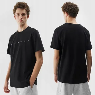 Koszulka Męska 4F Czarny T-shirt Bawełniany Sportowy Nadruk Regular M - Koszulki męskie Koszulka Męska 4F Czarny T-shirt Bawełniany Sportowy Nadruk Regular M - Koszulki męskie - miniaturka - grafika 1