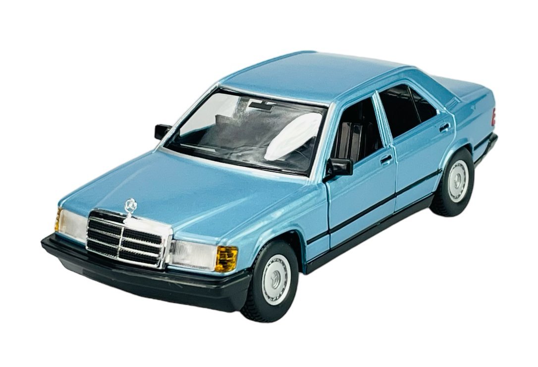 BBURAGO MERCEDES-BENZ 190E 2.6 W201 NIEBIESKI 1:25 21103