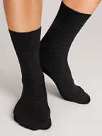 Skarpetki męskie - SKARPETY NOVITI SB004-M BAMBUS (kolor granat-koła, rozmiar 43-46) - miniaturka - grafika 1