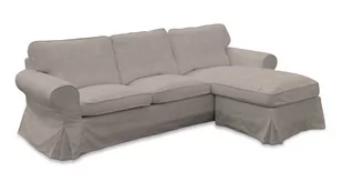 Dekoria Pokrowiec na sofę Ektorp 2-osobową i leżankę beżowo-szary 252 x 163 x 88 cm Etna 1014-705-09 - Meble modułowe i akcesoria - miniaturka - grafika 1