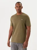 Koszulki męskie - HUGO T-Shirt Dero222 50466158 Khaki Regular Fit - miniaturka - grafika 1