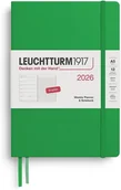 Kalendarze - KALENDARZ TYGODNIOWY Z NOTATNIKIEM LEUCHTTURM1917 MEDIUM (A5) 2026 ZIELONY - miniaturka - grafika 1