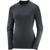 Bluzy sportowe damskie - BLUZA SALOMON ESSENTIAL LT WARM LS TOP W C19487 - miniaturka - grafika 1