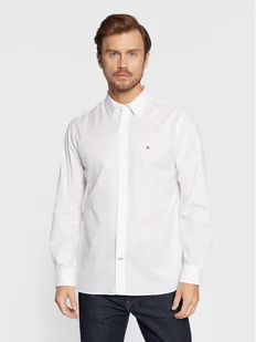 Tommy Hilfiger Koszula Core Flex Poplin MW0MW25035 Biały Regular Fit - Koszule męskie - miniaturka - grafika 1
