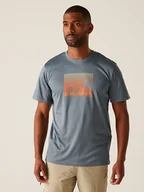 Koszulki sportowe męskie - Regatta Koszulka "Fingal IX" w kolorze niebieskim do biegania - miniaturka - grafika 1