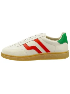 GANT Footwear Skórzane sneakersy "Cuzmo" w kolorze kremowo-czerwono-zielonym - Trampki męskie - miniaturka - grafika 1