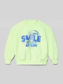 Swetry dla chłopców - Bluza z nadrukiem z motywem i okrągłym dekoltem - miniaturka - grafika 1