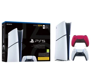 Sony PlayStation 5 Digital Slim E Chassis PS5 825GB + Dodatkowy Pad Czerwony - Konsole Playstation - miniaturka - grafika 1