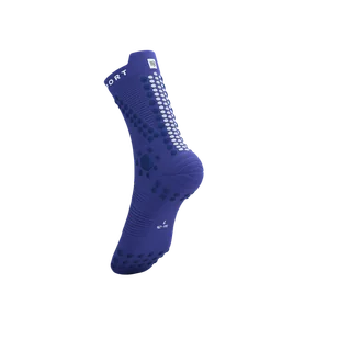 COMPRESSPORT Skarpetki do biegania trailowe ProRacing Socks V4 Trail dazzling blue/dress - Skarpetki sportowe męskie - miniaturka - grafika 7