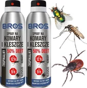 Inne artykuły czyszczące - Bros BROS - spray na komary i kleszcze 50% DEET 90ml - 2 szt. - miniaturka - grafika 1