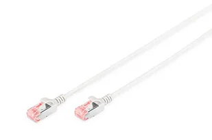 DIGITUS LAN Kabel Cat 6-5m - Smukły - Kabel sieciowy RJ45 - Ekranowany U/FTP - Kompatybilny z Cat-6A - Szary - Kable miedziane - miniaturka - grafika 1