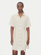 Sukienki - Vero Moda Sukienka koszulowa Thea 10333791 Beżowy Loose Fit - miniaturka - grafika 1