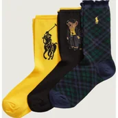 Skarpetki damskie - POLO RALPH LAUREN Skarpety 3-pack HOLD BR GTBX-CREW - miniaturka - grafika 1