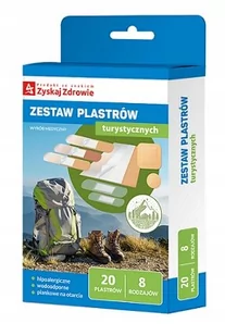 ZYSKAJ ZDROWIE Zestaw plastrów turystycznych, 20 szt. - Apteczki i materiały opatrunkowe - miniaturka - grafika 1