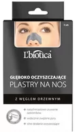 Maseczki do twarzy - L'biotica L'biotica - Głęboko oczyszczające plastry na nos z węglem drzewnym - miniaturka - grafika 1