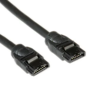 ROLINE 11.03.1552 kabel SATA 0,5 m SATA 7-pin Czarny, Czarny 11.03.1552 - Kable komputerowe i do monitorów - miniaturka - grafika 1