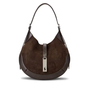 Torebka Polo Ralph Lauren 428945972001 Brązowy - Torebki damskie - miniaturka - grafika 1