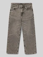 Spodnie i spodenki dla chłopców - Jeansy o kroju baggy fit z wpuszczanymi kieszeniami model ‘ALEX’ - miniaturka - grafika 1