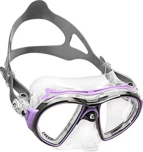 Cressi Unisex Tauchmaske Air Crystal, Klar/Schwarz/Lila, One Size, Ds400041 - Sprzęt do nurkowania - miniaturka - grafika 1