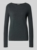 Swetry damskie - Sweter o kroju regular fit z dzianiny z mieszanki wełny - miniaturka - grafika 1
