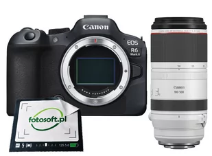 Canon EOS R6 Mark II czarny + RF 100-500  - Aparaty Cyfrowe - miniaturka - grafika 1
