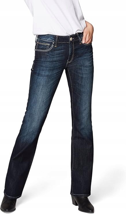 MAVI JEANSY CIEMNY DENIM Z PRZETARCIAMI I ŚREDNIM STANEM 27/32 7CA