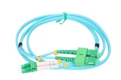 Kable światłowodowe - Extralink Patchcord SC/APC-LC/APC Wielomodowy, OM3, Duplex, 3mm, 5m - miniaturka - grafika 1