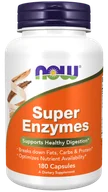 Suplementy naturalne - Now Foods Super Enzymes - Enzymy trawienne (180 kaps.) - miniaturka - grafika 1