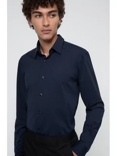 Hugo Koszula Ermo 50438087 Granatowy Slim Fit - Koszule męskie - miniaturka - grafika 1