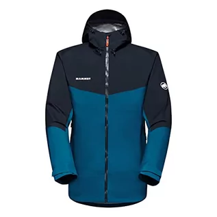 Kurtki męskie - Mammut Convey Tour Hs męska kurtka hardshell z kapturem, Deep Ice-Marine, XL - grafika 1