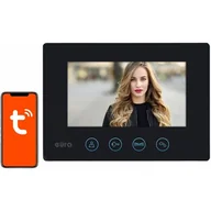Domofony - Eura-Tech MONITOR EURA VDA-40A3 BLACK ekran 7 otwieranie 2 wejść moduł WiFi do wideodmofonów Eura Connect A33A141 - miniaturka - grafika 1