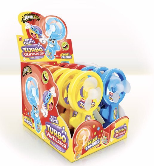JOHNY BEE TURBO VENTILATOR Z CUKIERKAMI 12SZT