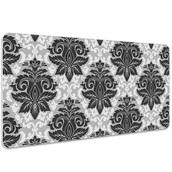 Podkładki na biurko - Duża mata na biurko Szary motyw vintage 100x50 cm - miniaturka - grafika 1