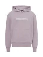 Swetry męskie - Calvin Klein Jeans Męski sweter z kapturem Mężczyźni Bawełna szary jednolity, S - miniaturka - grafika 1